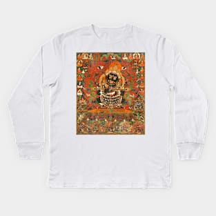 Mahakala Protector of the tent Kids Long Sleeve T-Shirt